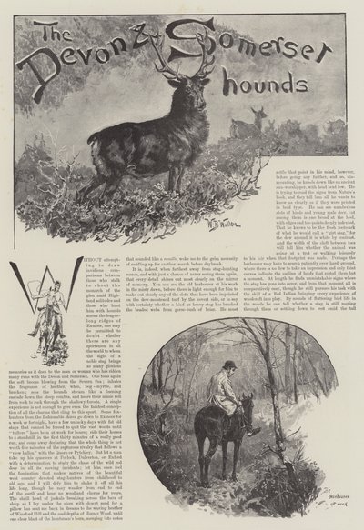 Les chiens du Devon et du Somerset - William Barnes Wollen