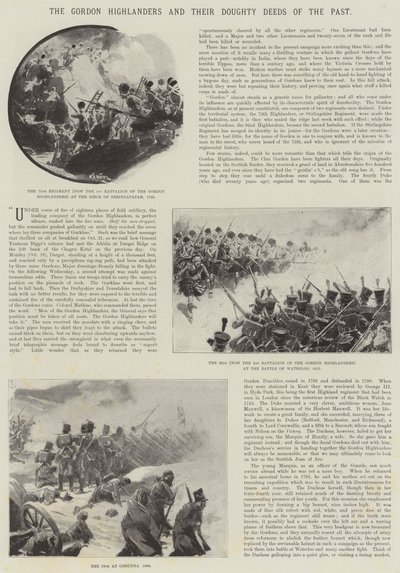 Les Highlanders de Gordon et leurs exploits passés - William Barnes Wollen