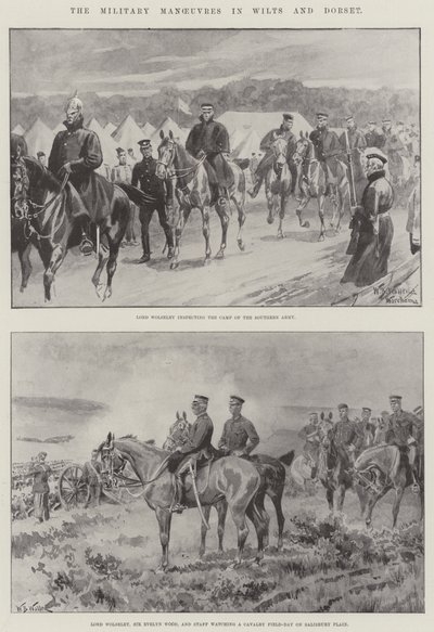 Les Manœuvres Militaires dans le Wiltshire et le Dorset - William Barnes Wollen