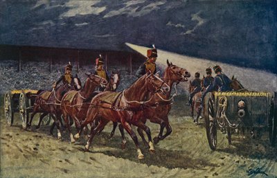 La Royal Horse Artillery au défilé de projecteurs - William Barnes Wollen