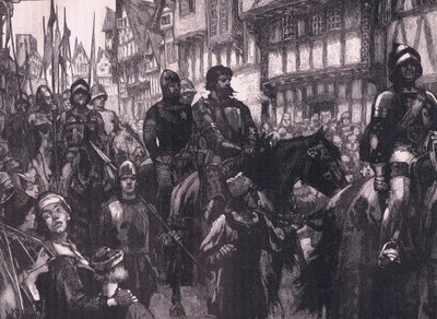 Wallace en route pour Westminster Hall, 1304 - William Barnes Wollen