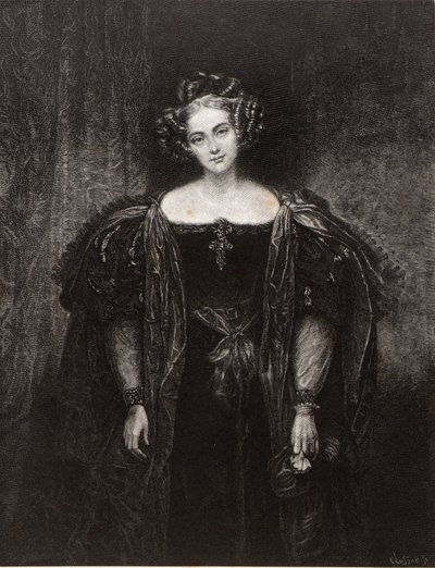 Mlle Henrietta Sontag, dans le rôle de Donna Anna dans Don Juan - William Baxter Closson