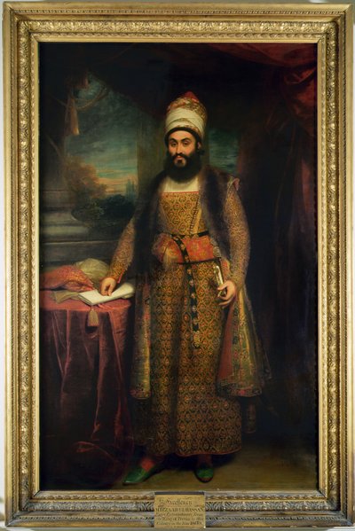 Portrait de Mirza Abul Hassan, ambassadeur persan (1785-1880) envoyé par le roi de Perse en Angleterre, 1809 - William Beechey