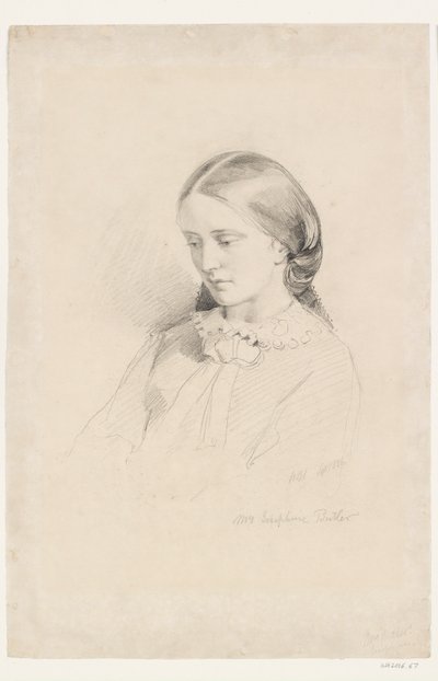 Josephine Butler, militante féministe précoce, 1856 - William Bell Scott