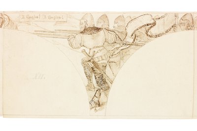 Esquisse pour une fresque à Wallington Hall - William Bell Scott