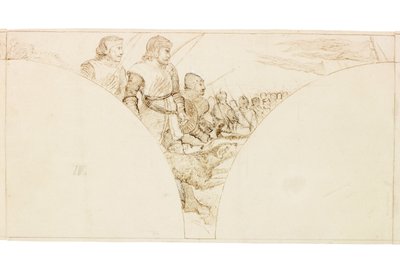 Esquisse pour une Fresque à Wallington Hall - William Bell Scott