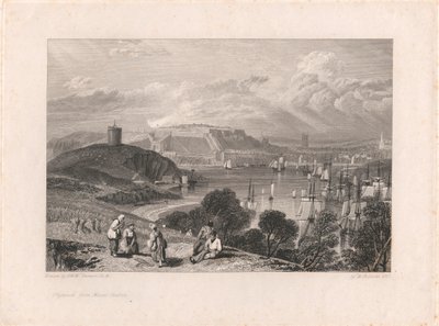 Plymouth depuis Mount Batten - William Bernard Cooke
