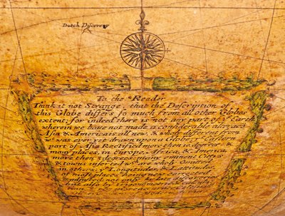 Globe terrestre anglais ancien - William Berry