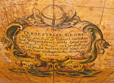 Globe terrestre anglais ancien, vers 1673 - William Berry