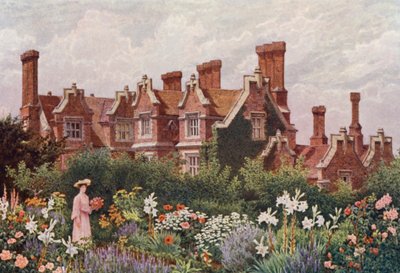 Manoir de Hollingbourne depuis le jardin supérieur - William Biscombe Gardner