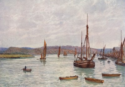 Vue sur la Medway depuis le quai de Chatham - William Biscombe Gardner