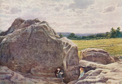 Vue vers la Vallée Heureuse depuis les Rochers sur le Commun, Tunbridge Wells - William Biscombe Gardner