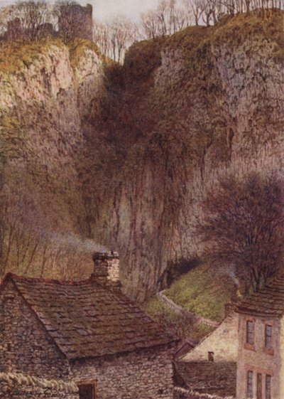 Château de Peveril, la Gorge de Peak Cavern, Castleton - William Biscombe Gardner