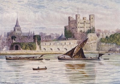 Château et cathédrale de Rochester depuis l