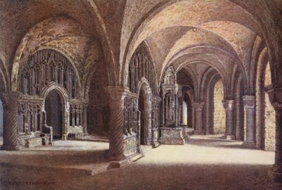 La chapelle de "Notre-Dame" dans la crypte, cathédrale de Canterbury - William Biscombe Gardner