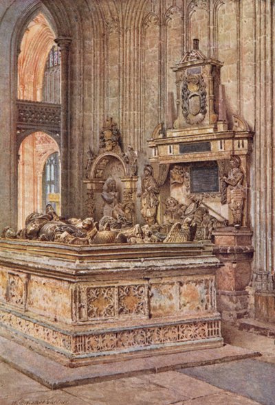 La chapelle du guerrier, cathédrale de Canterbury, vue vers l