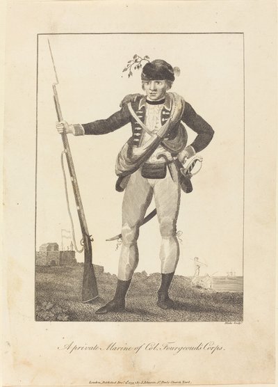 Un Marine Privé du Corps du Col. Fourgeoud - William Blake