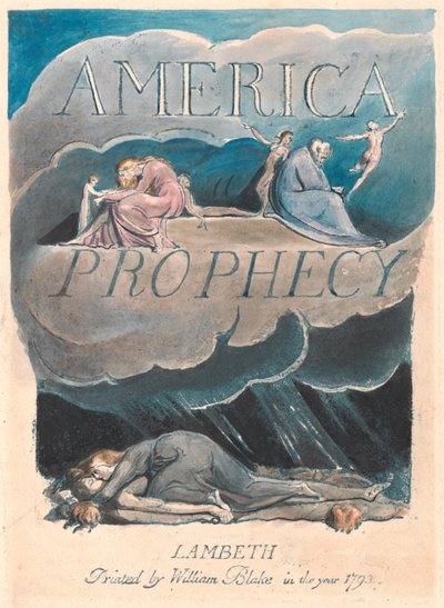 Amérique. Une prophétie, Planche 2, Page de titre - William Blake