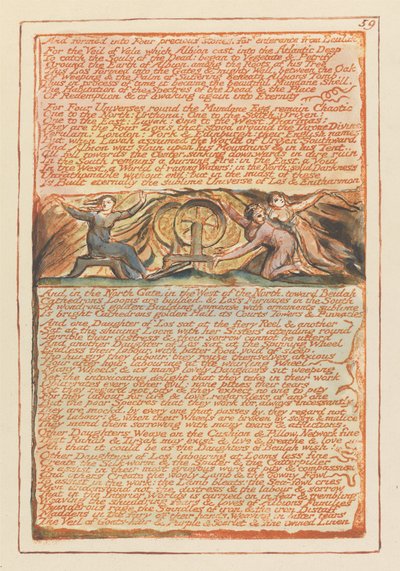 "Und geformt zu vier kostbaren Steinen..." (Platte 59) - William Blake