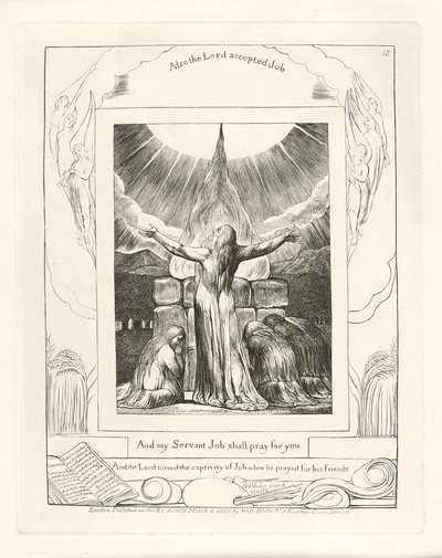 Et mon serviteur Job priera pour vous, 1825 - William Blake
