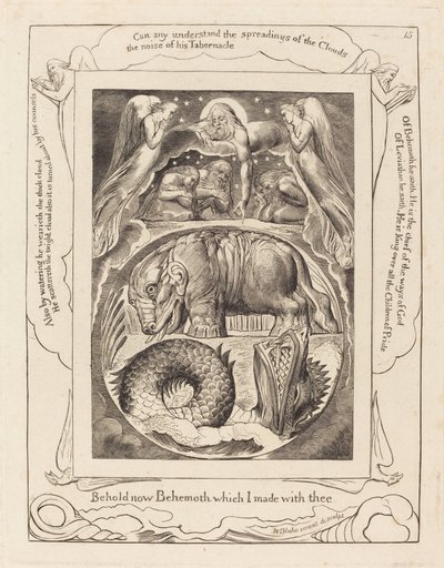 Béhémoth et Léviathan - William Blake