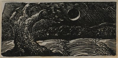 Arbre éclaté et récoltes aplaties, des Pastorales de Virgile - William Blake