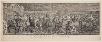Les Pèlerins de Canterbury de Chaucer - William Blake