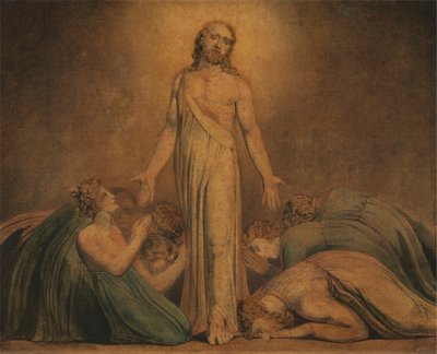 Le Christ apparaissant aux apôtres après la résurrection - William Blake