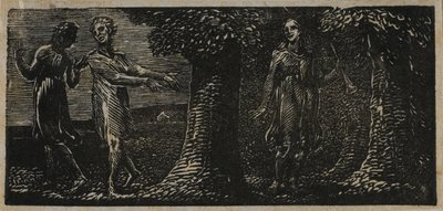 Colinet moqué par deux garçons, des Pastorales de Virgile - William Blake