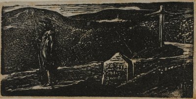 Le voyage de Colinet : Jalon marqué LXII Miles to London, extrait des Pastorales de Virgile - William Blake