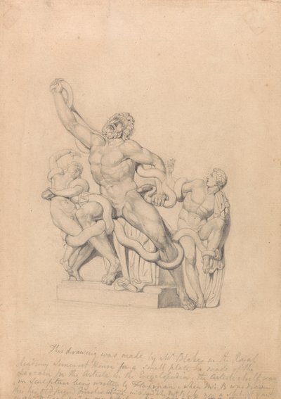 Copie du Laocoon, pour la Cyclopædia de Rees - William Blake
