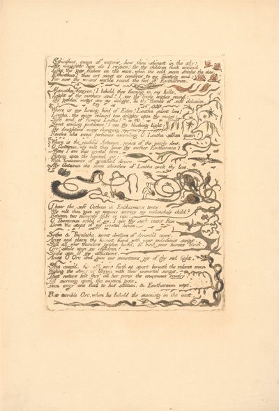 Europe. Une Prophétie, Planche 16 (Bentley 17) - William Blake