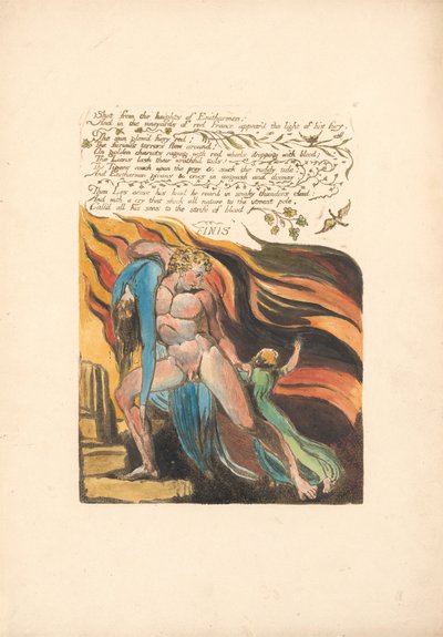 Europe. Une Prophétie, Planche 17 (Bentley 18) - William Blake