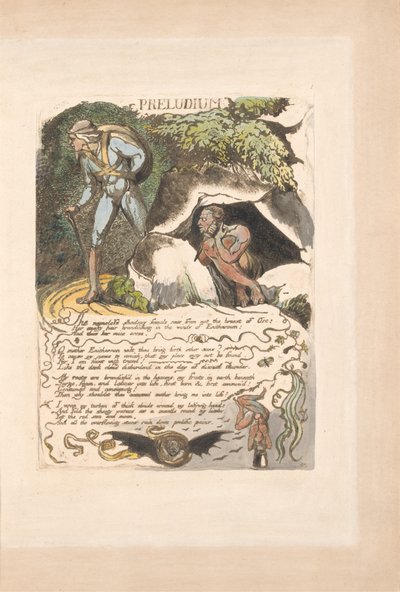 Europe. Une Prophétie, Planche 3, Prélude - William Blake
