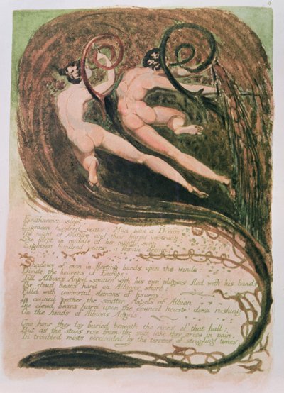 Europe une prophétie; Entharmon dormait, Mildews Blighting Ears of Corn, vers 1794 - William Blake