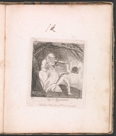 Pour les Enfants. Les Portes du Paradis, Planche 13, Ignorance Vieillie - William Blake
