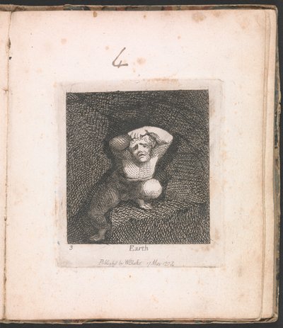 Pour les enfants. Les Portes du Paradis, Planche 5, "Terre" - William Blake
