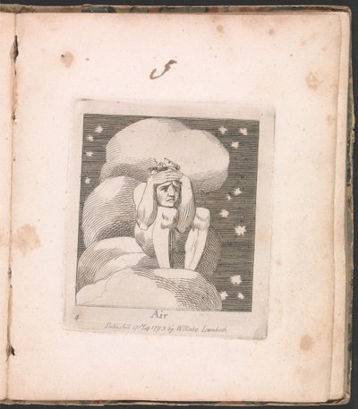 Pour les enfants. Les Portes du Paradis, Planche 6, Air - William Blake