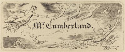 Carte de George Cumberland - William Blake