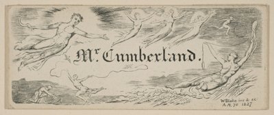 Carte de Message de George Cumberland - William Blake