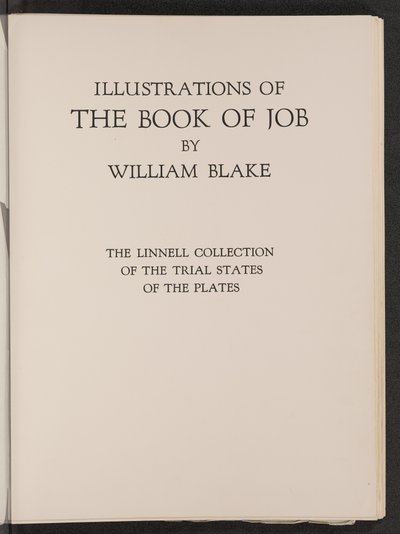 Illustrations du Livre de Job : La collection Linnell des états d