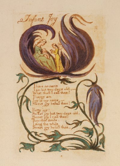 Joie infantile, de "Songs of Innocence", 1789 - William Blake