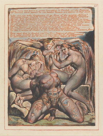 Jérusalem, Planche 25, Et il fut entendu.... - William Blake
