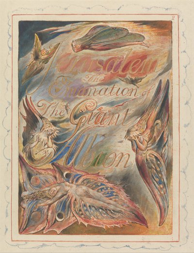 Jérusalem, Planche 2, Page de titre - William Blake