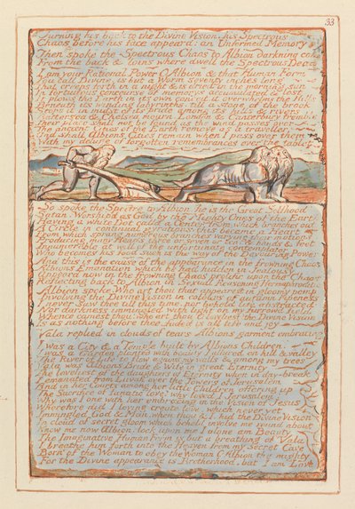 Jérusalem, Planche 33 - William Blake