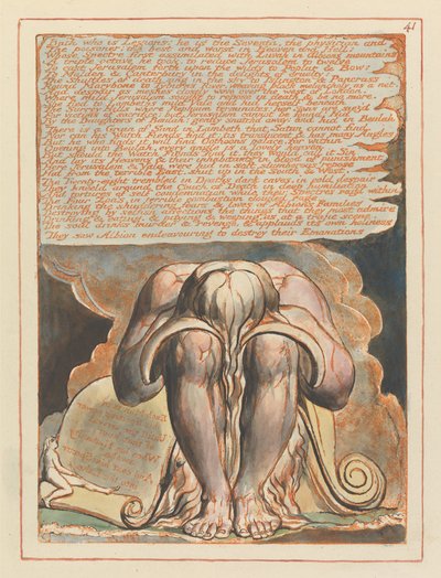 Jérusalem, Planche 41, Bath qui est Légions.... - William Blake