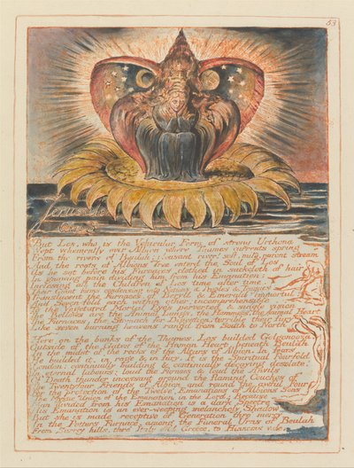 Jérusalem, Planche 53, Jérusalem, Chapitre 3 - William Blake