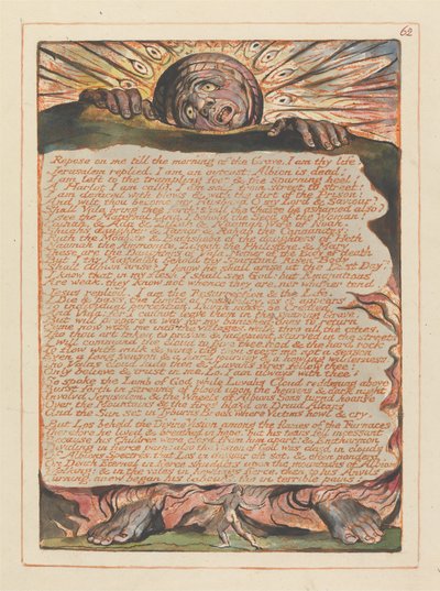 Jérusalem, Planche 62, Repose-toi sur moi.... - William Blake