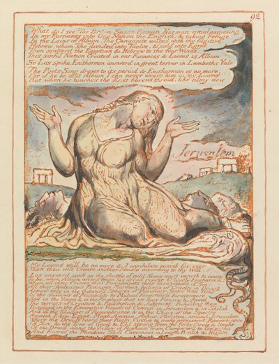 Jérusalem, Planche 92 - William Blake