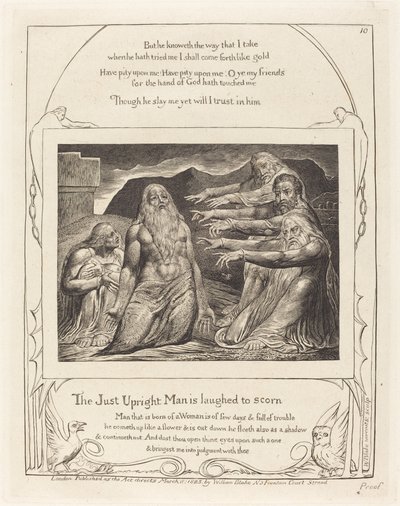 Job réprimandé par ses amis - William Blake
